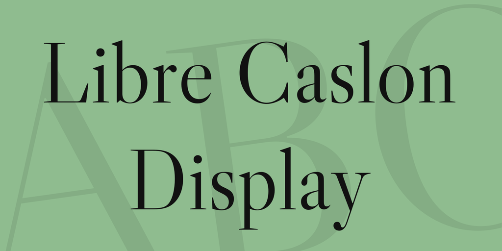 Kings caslon display font free download